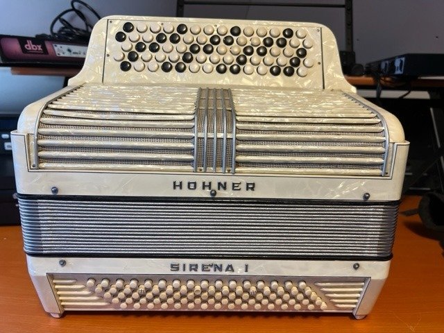 Hohner - Sirena I - Chromatyczny akordeon guzikowy - Niemcy - 1950