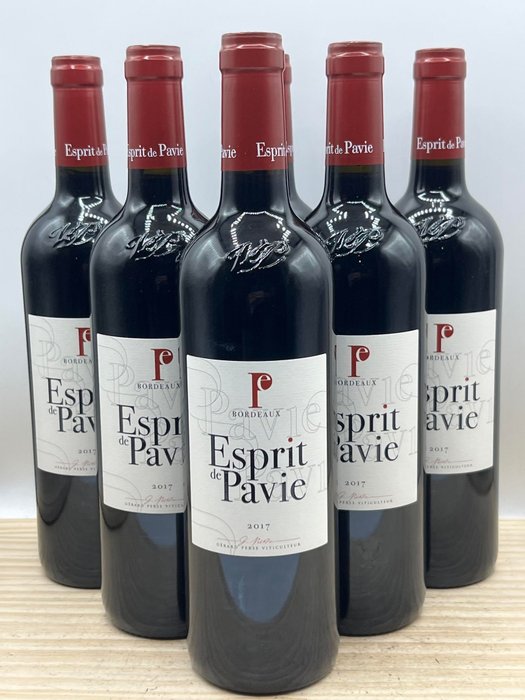 2017 Esprit de Pavie - Μπορντό - 6 Bottles (0.75L)