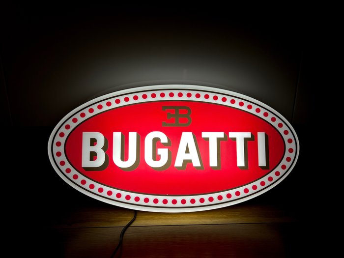 Bugatti - Beleuchtetes Schild (1) - Plastik
