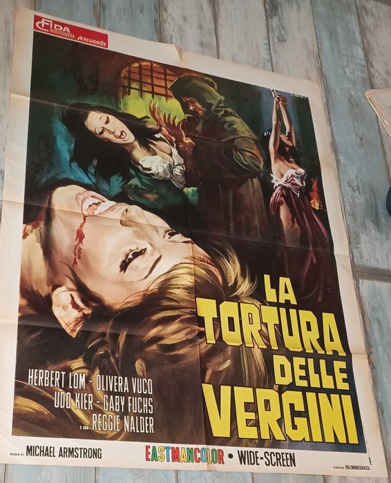 Mark of the Devil & Ombre Riventi - Lot of 2 - Itallian Horror - 海報, Original Italian Cinema release - Manifesto 140x100 cm