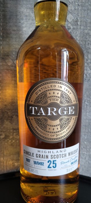 The Targe Catawiki old Whisky Grain Single - 25 70cl Scotch years - Clydesdale - 1997