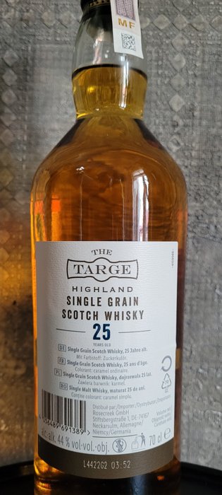 Catawiki years 25 - Single 70cl Scotch Grain Whisky - old The - Clydesdale Targe 1997