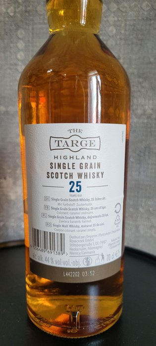 The Targe 1997 25 years Scotch - old 70cl Whisky Clydesdale Grain - - Single Catawiki