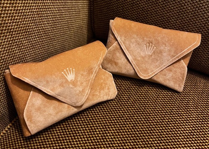 Rolex - 2 complete sets - box cushions/ pillows