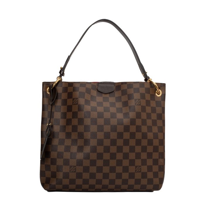 Louis Vuitton - Authenticated Graceful Handbag - Leather Brown Plain For Woman, Good condition