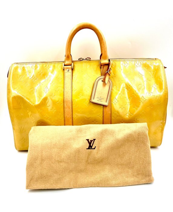 Louis Vuitton - Yellow Monogram Vernis Mercer Keepall - Catawiki