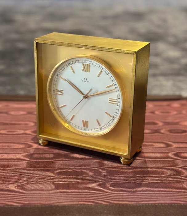 "Dead Center seconds" Tischchronometer Uhr - Omega Cal: 120 /59-8D SCS - Messing - 1940s