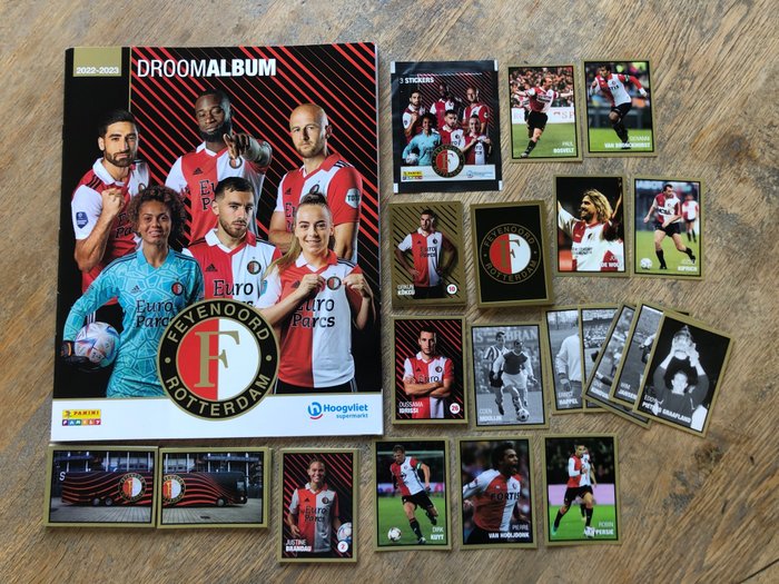 Panini - Feyenoord Droomalbum - Album vuoto + set completo di figurine sfuse + pacchetto - 2023