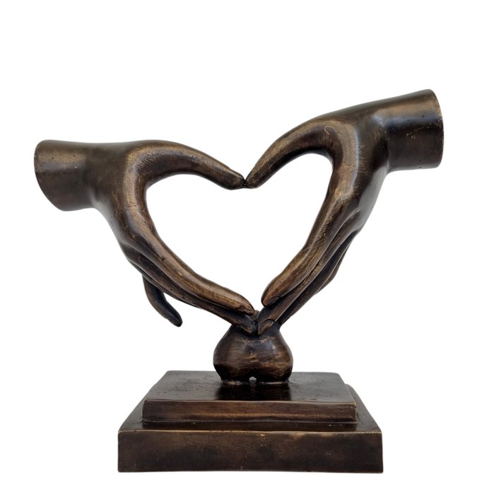 sculptuur, My love for you - 26 cm - Brons
