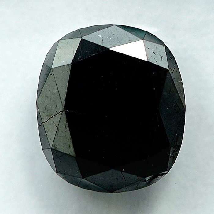 Diamante - 2.43 ct - Cuscino - Black - NO RESERVE PRICE