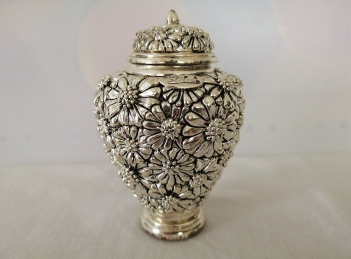 Potiche - Vase  - Silber, kaschiert