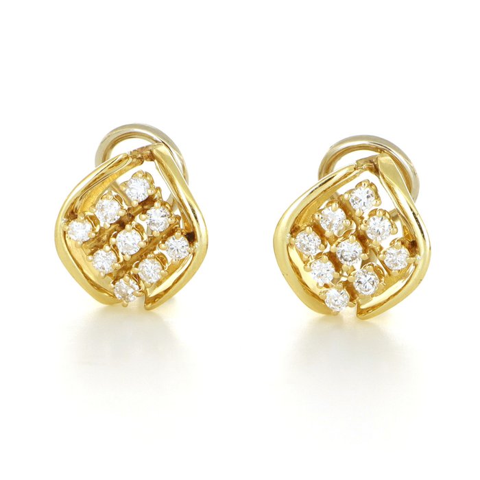 '' No Reserve Price '' - 18 carati Oro bianco, Oro giallo - Orecchini - 0.90 ct Diamante