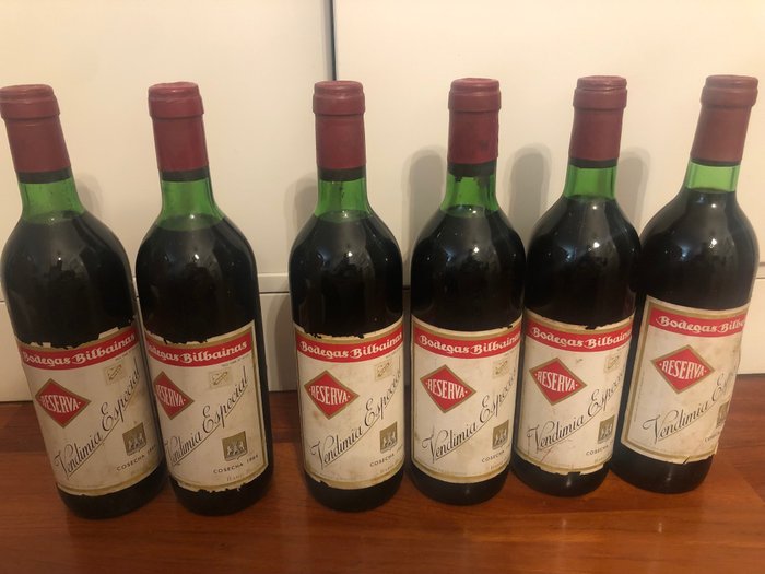 1964 Bodegas Bilbainas, Vendimia Especial - Rioja Reserva - 6 Bottiglie (0,75 L)
