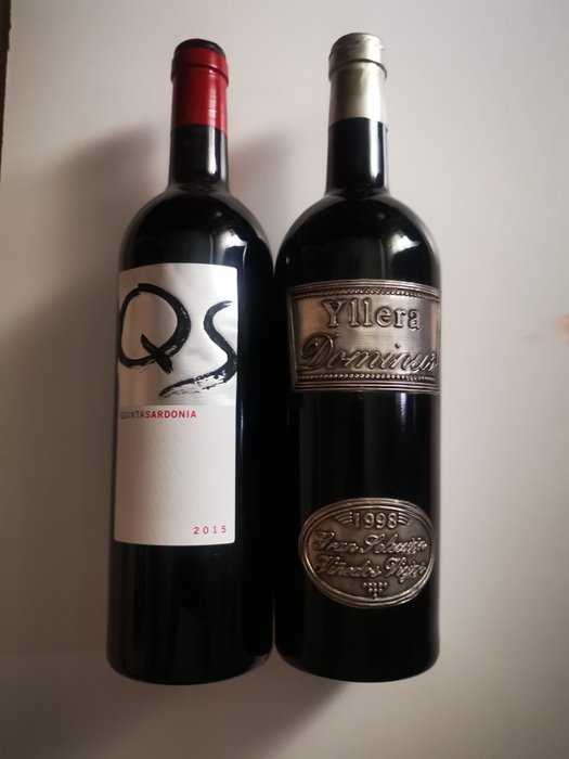 1998 Yllera Dominus & 2015 Quinta Sardonia, 'QS' - V.T. Castilla y León - 2 Bottiglie (0,75 L)