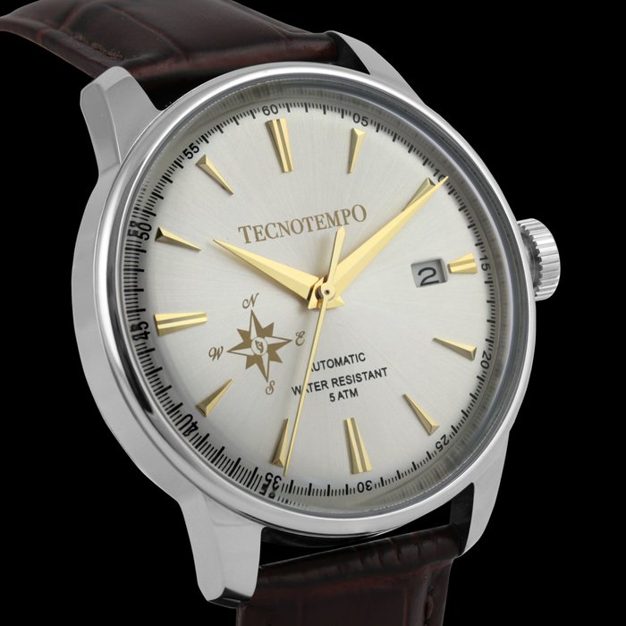 Tecnotempo® - Automatic - Special Limited Edition "Wind Rose" - TT.50.RVSGR (Silver-Gold Tone) - Mænd - 2011-nu