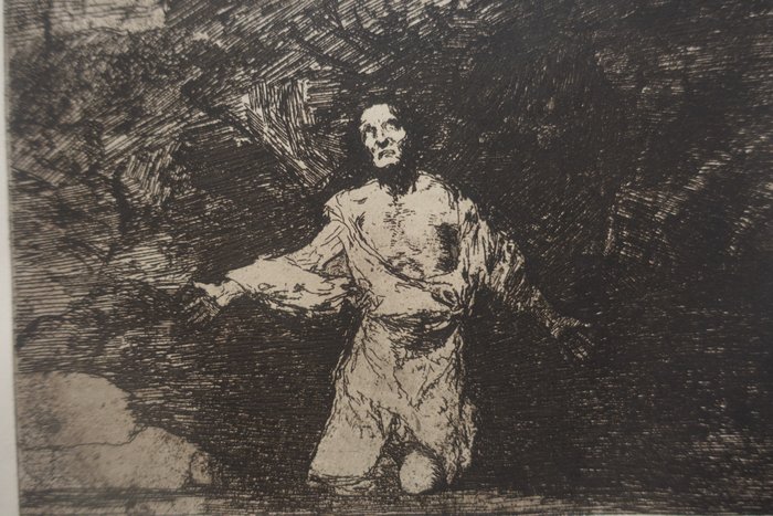 Francisco de Goya (1746 -1828) (after) - Desastres de la Guerra, Blatt #1 : Tristes presentimientos de lo que ha de acontecer