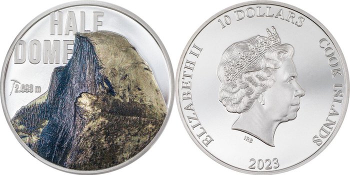 Cook-Inseln. 10 Dollars 2023 Half Dome - Ultra High Relief, 2 Oz (.999)