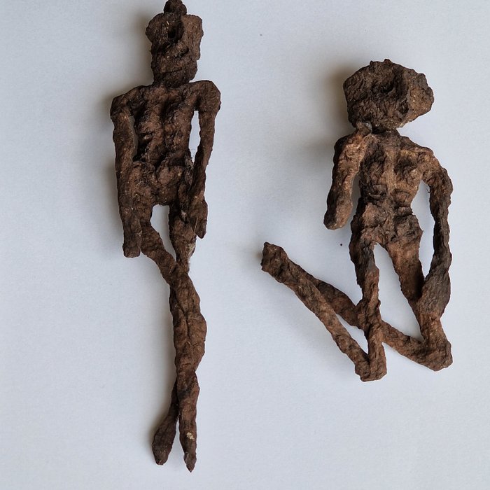 Talismano umanoide con radici di legno - Memento Mori - 28×46×201 mm - 2