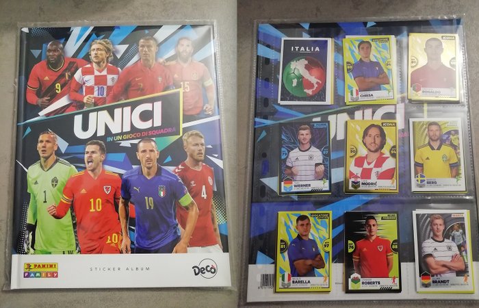Panini - Euro 2020 Unici - 1 Empty album + complete loose sticker set