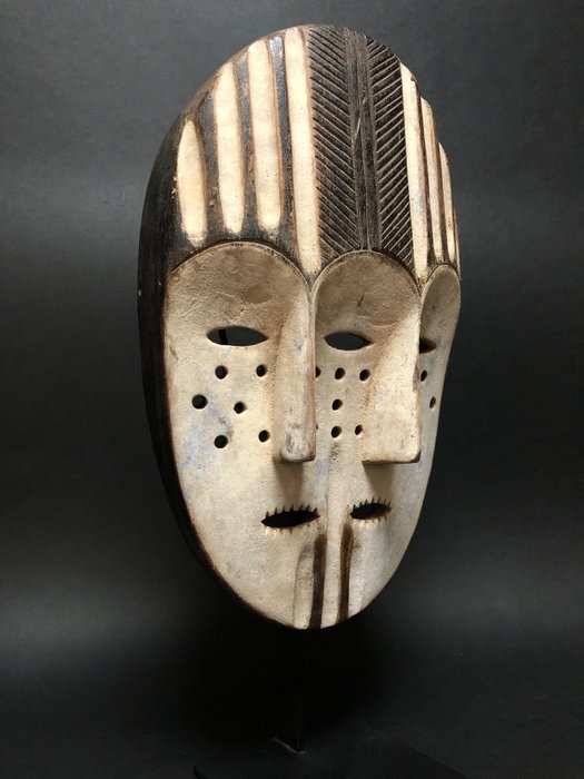 Drievoudig gezichtsmasker – Hout – Afrika – 38 cm