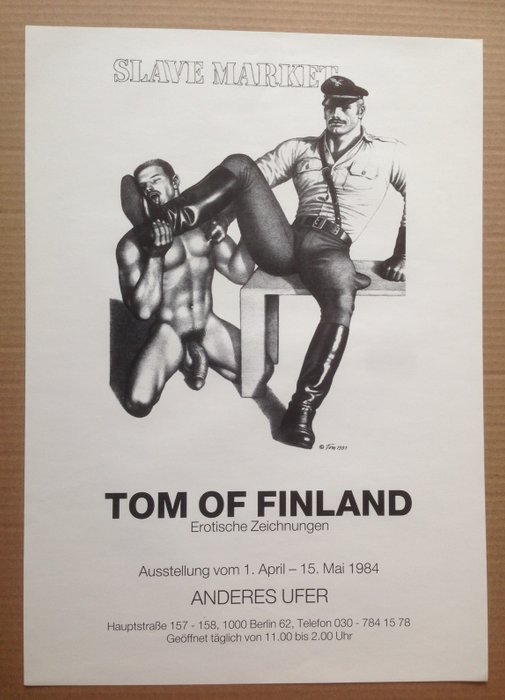 Tom of Finland - Exhibition Poster from 1984, Berlin/West Germany