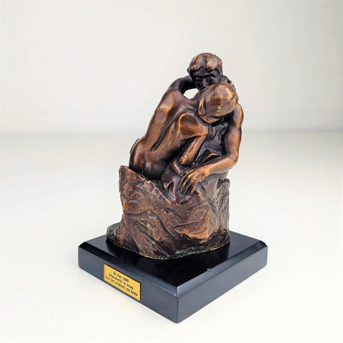 Naar Auguste Rodin - Statuetta in bronzo - Il bacio (1) - Bronzo (dorato/argentato/patinato/verniciato a freddo)