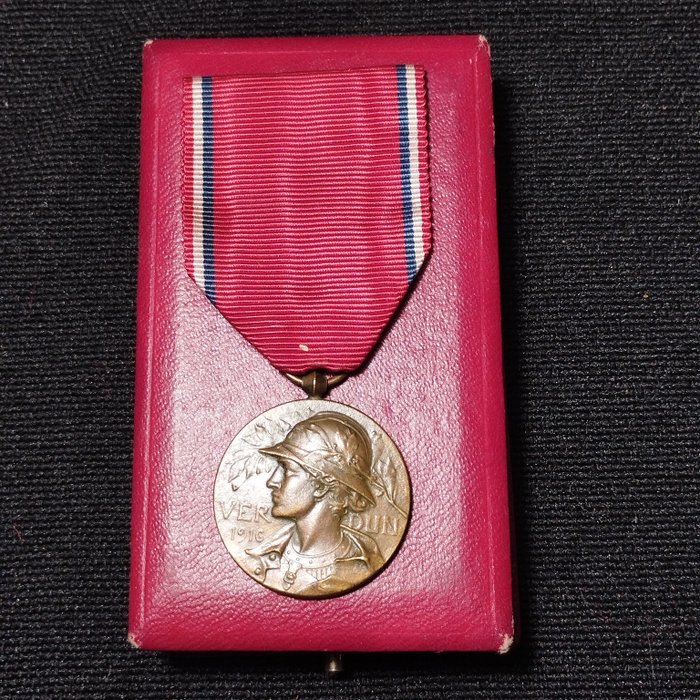 Francia - Esercito/fanteria - Medaglia, Bella medaglia della battaglia di Verdun 1916 vecchio n°1 (AIS1)