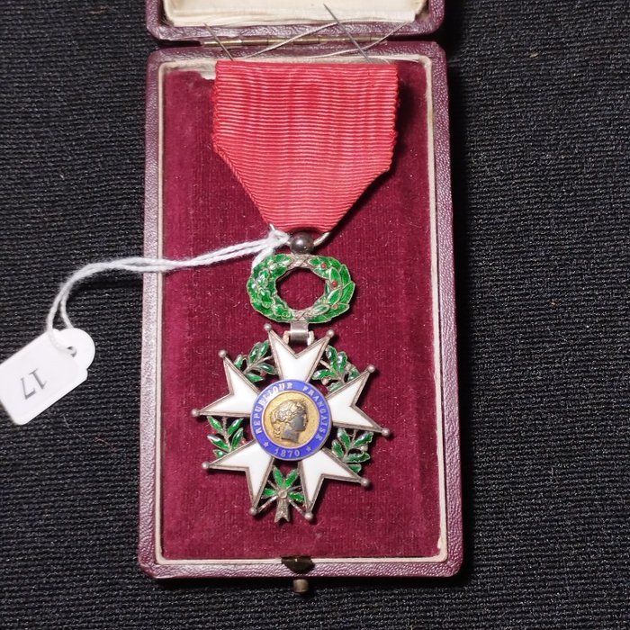 Francia - Esercito/fanteria - Medaglia, Superba medaglia in scatola legione d'onore 1870 guerra 1914 1918 (TIR3) - 1918