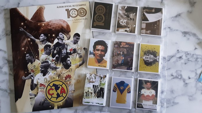 Panini - Club America Mexico - Album vuoto + set completo di figurine sciolte 100 Anni di storia