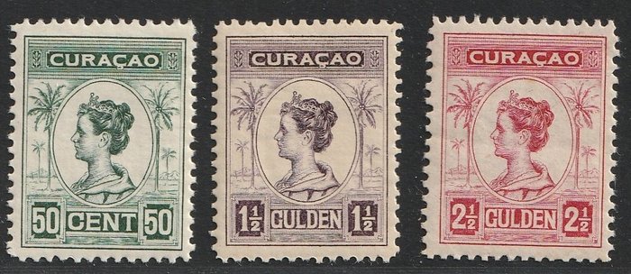 Curacao 1916 - Wilhelmina, type Palm tree