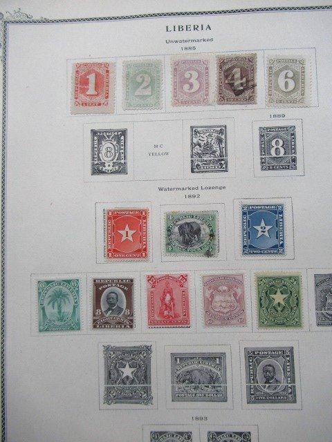 Liberia  – Zeer geavanceerde postzegelverzameling