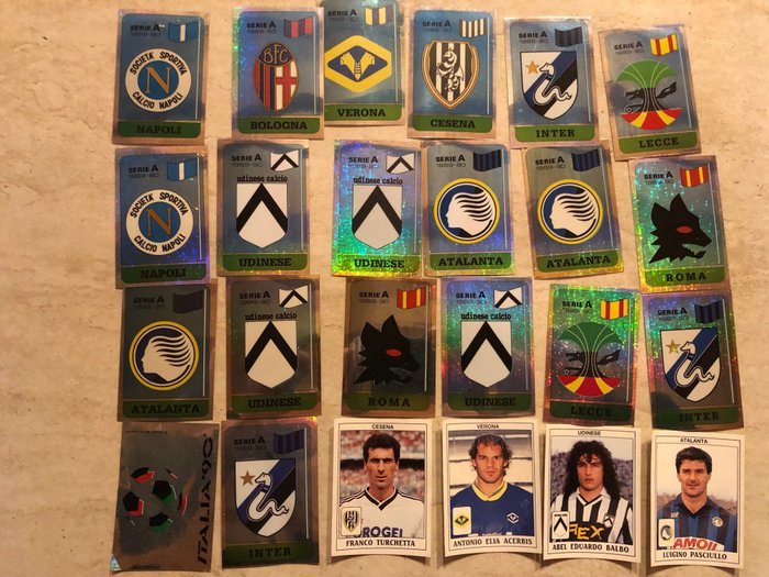Panini - Calciatori 1989/90 - 293 original loose stickers - 1989