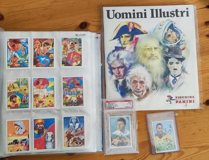 Panini - Uomini Illustri - Album vuoto + set completo di figurine sciolte - 1980