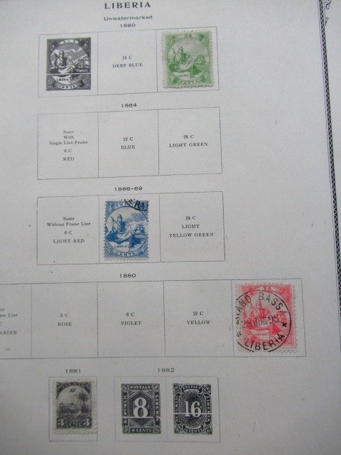 Liberia  – Zeer geavanceerde postzegelverzameling