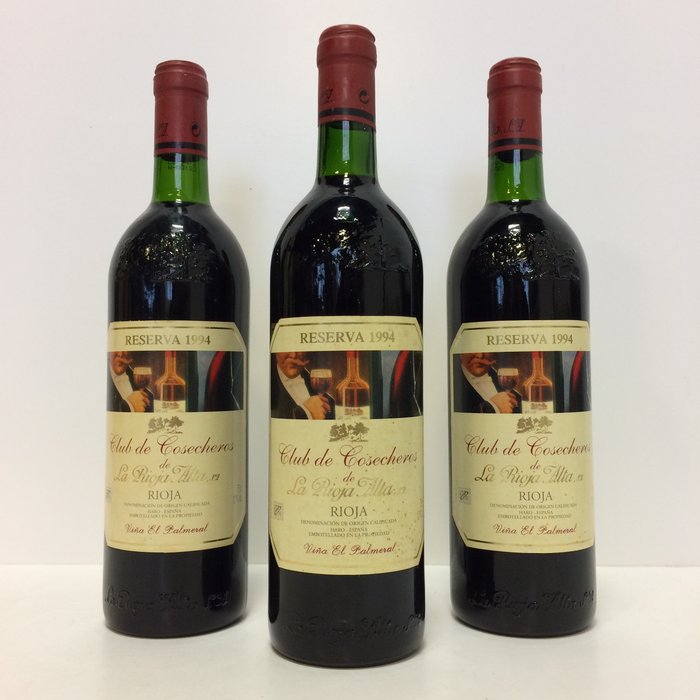 1994 La Rioja Alta, Edicion Especial Club de Cosecheros - Rioja Reserva - 3 Bottiglie (0,75 L)