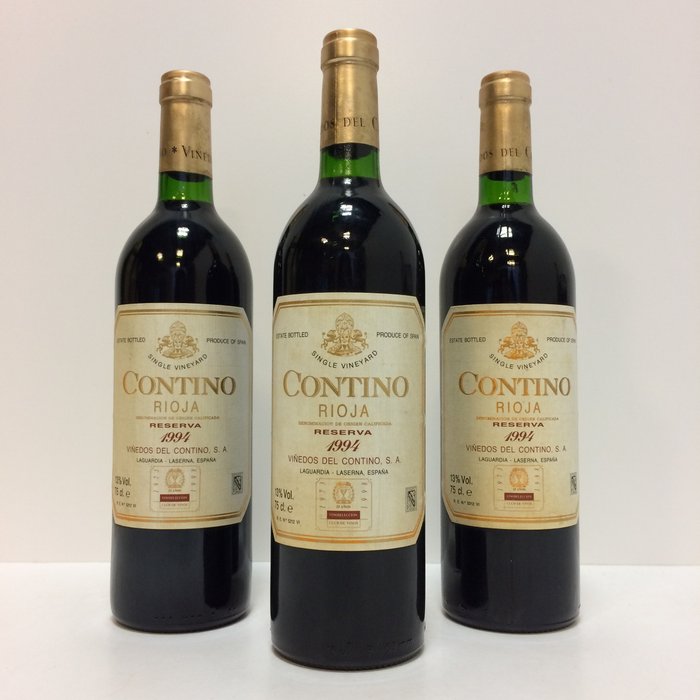 1994 Viñedos del Contino, 'Contino' (25th Centenary Edition 1973-1998) - Rioja Reserva - 3 Bottiglie (0,75 L)