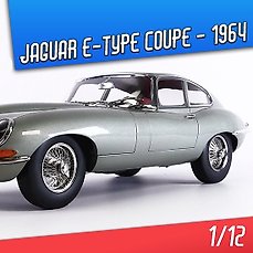 Norev 1:12 – 1 – Model coupé – Jaguar E-Type Coupé 1964 – Limited Edition of 1000 pcs. (individually numbered)