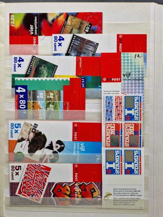 Paesi Bassi - An MNH lot with booklets, blocks, sheets and loose stamps in numbers in 2 stock books