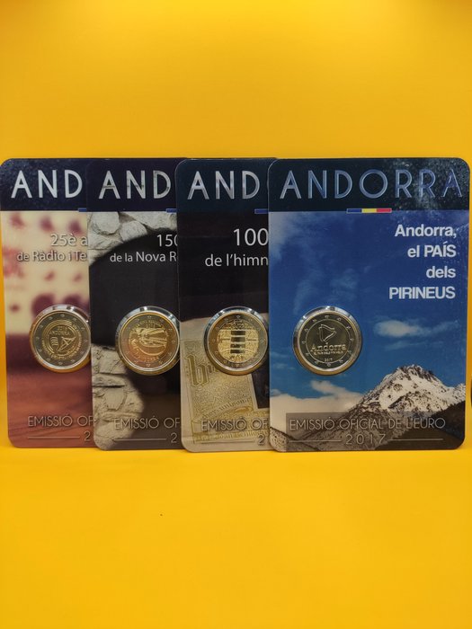 Andorre. 2 Euro 2016/2017 (4 coincards)