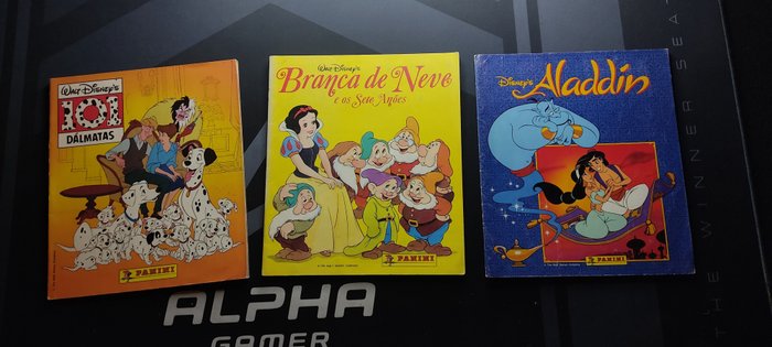 Panini - Aladdin + Snow White + 101 Dalmatians - 3 album completi (Disney)