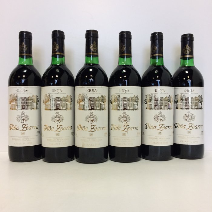 1996 Bodegas I. Petralanda, Viña Zearra - Rioja Crianza - 12 Bottiglie (0,75 L)