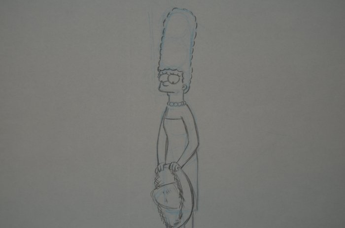 The Simpsons - Original drawing of Marge Simpson
