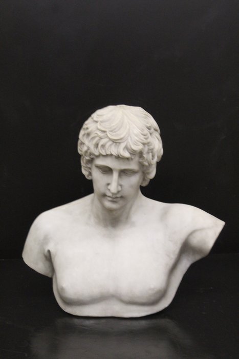 Scultura, Antinoo - 56 cm - Marmo - Prima metà del 20° secolo