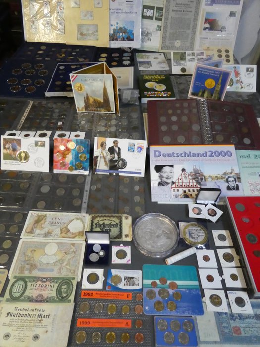 Germany. Collection of coins and banknotes from different countries (350 pieces)