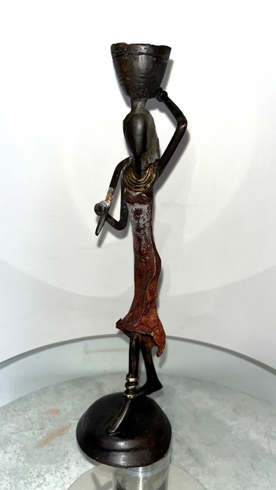 Abdoulaye Derme - Scultura in bronzo - 24 cm - Bronzo