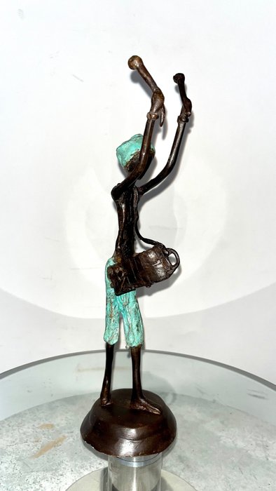 Abdoulaye Derme - Scultura in bronzo - 24 cm - Bronzo