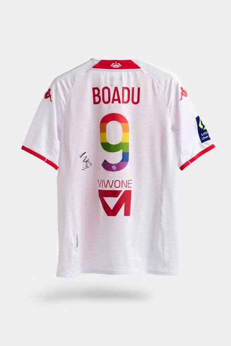AS Monaco vs. LOSC - Ligue 1 - Myron Boadu - Maillot Porté et Signé