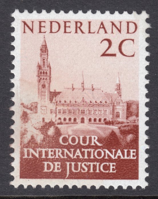 Paesi Bassi 1974 - Cour Internationale de Justice, on Violino paper - NVPH D27b