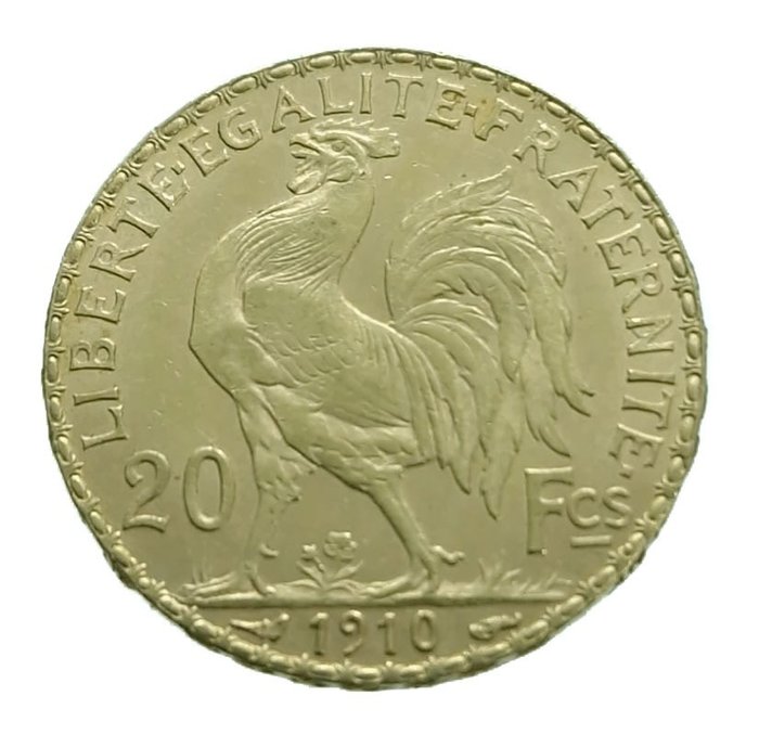 Ranska. 20 Francs 1910 Marianne