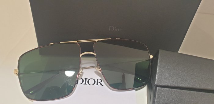 Christian Dior Homme Silvertone Metal Aviator Sunglasses  0220S  Yoogis  Closet